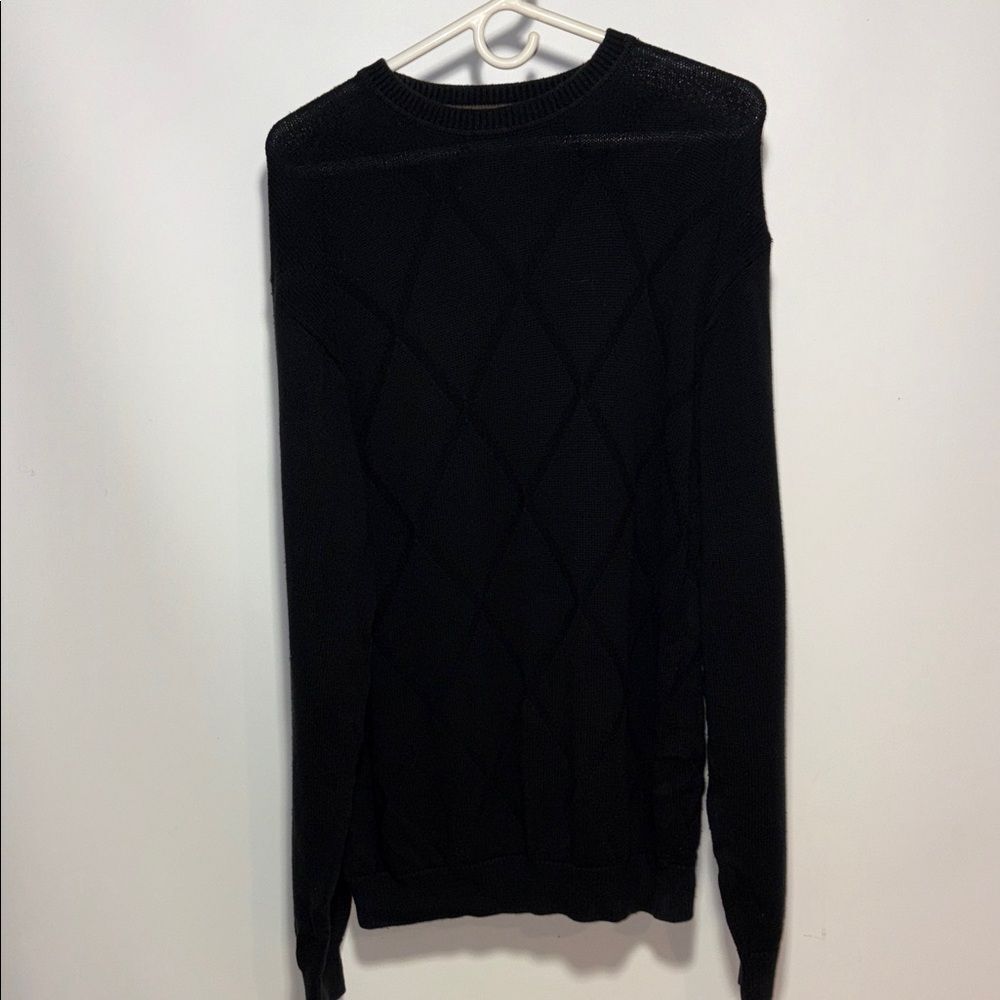 David Taylor Men's Black Crewneck Sweater